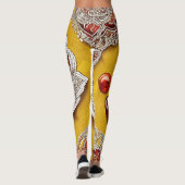 Cherry Lemon AI art Leggings (Achterkant)
