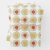 Cherry Lemon Danish Pastry Breakfast Pastries Inpakpapier Vel (In situ)