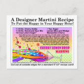 Cherry Lemon Drop Martini Recipe Briefkaart (Voorkant)