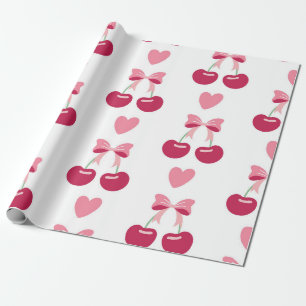 Cherry Love Charm Cadeaupapier