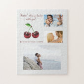 Cherry Love gepersonaliseerde Valentijnsdag puzzel (Verticaal)