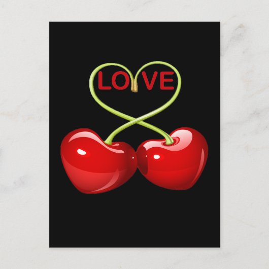 CHERRY LOVE-HARTEN BRIEFKAART (Voorkant)