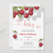 Cherry Love is Sweet Vrijgezellenfeest Kaart (Voorkant)