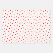 Cherry Love Letters Valentines Hearts Bows Inpakpapier Vel (Voorkant 3)