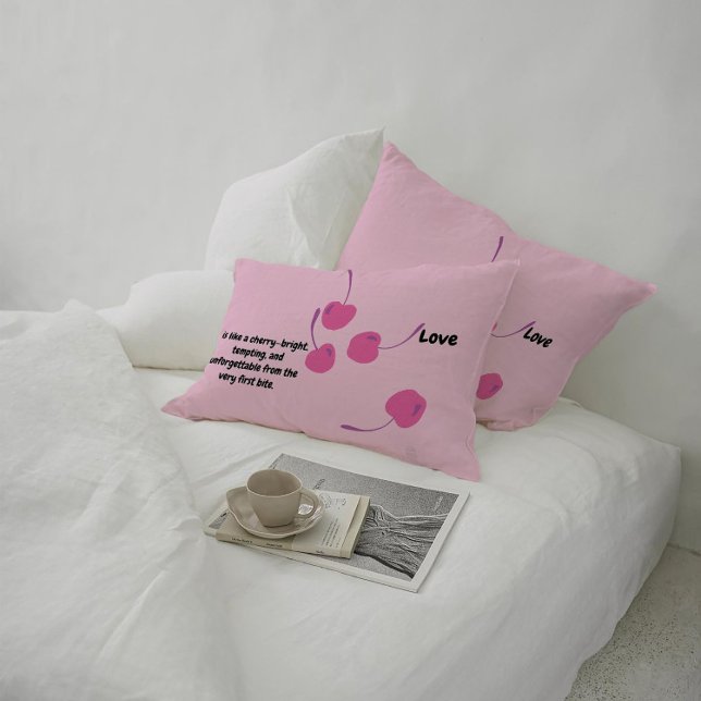 Cherry Love – Pop Art Cherries - Valentine’s Day Kussen (Creator heeft geüpload)