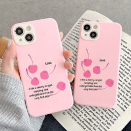 Cherry Love – Pop Art Kersen - Valentijnsdag iPhone 15 Case