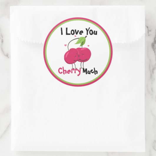 Cherry Love Pun Sticker (Tas)