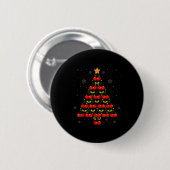Cherry Lover Christmas Tree Lights Santa Hat Cherr Ronde Button 5,7 Cm (Voorkant /achterkant)