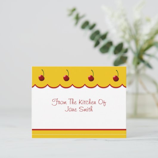 Cherry Lover Recipe Kaart (Staand voorkant)