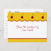 Cherry Lover Recipe Kaart (Voorkant / Achterkant)