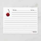 Cherry Lover Recipe Kaart (Achterkant)