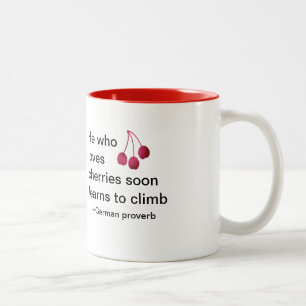 Cherry Lovers Mug Tweekleurige Koffiemok