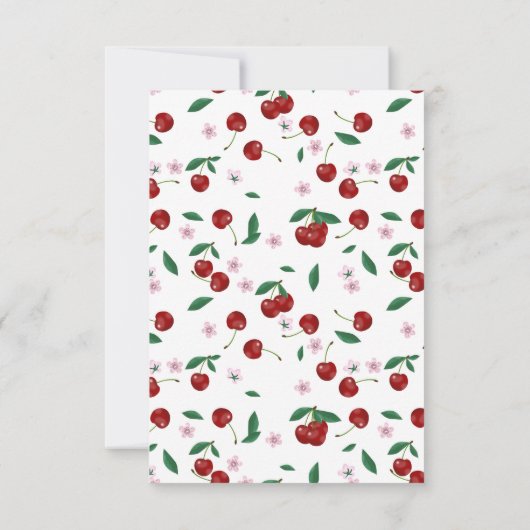 Cherry Luier Raffle Baby shower Roze Bow Meisje (Achterkant)