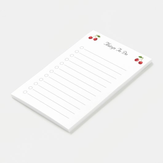 Cherry maakt het leuk om te leren post-it® notes (Schuin)