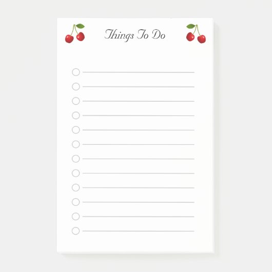 Cherry maakt het leuk om te leren post-it® notes (Voorkant)