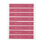 Cherry Magenta Wraparound Retour Adreslabel (Vel)