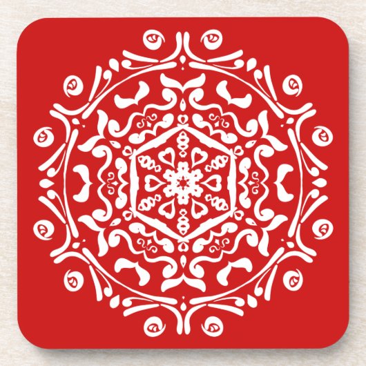 Cherry Mandala Bier Onderzetter (Voorkant)
