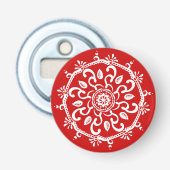 Cherry Mandala Button Flesopener (Voorkant)
