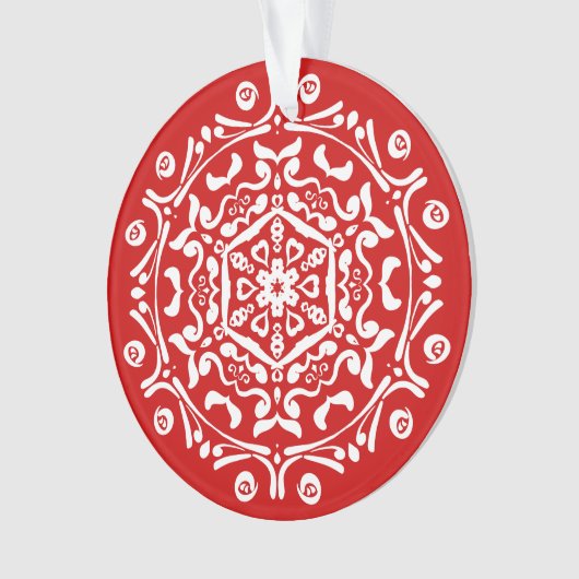 Cherry Mandala Ornament (voorkant)