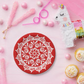 Cherry Mandala Papieren Bordje (Feest)