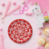 Cherry Mandala Papieren Bordje (Feest)