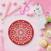 Cherry Mandala Papieren Bordje (Feest)