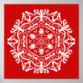 Cherry Mandala Poster (Voorkant)