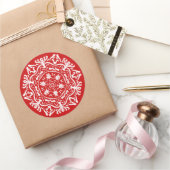 Cherry Mandala Ronde Sticker (Geschenken)