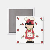 Cherry meisje magneet (Voorkant / Achterkant)