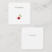 Cherry Mini Bedankt voor je briefkaart (Voorkant / Achterkant)