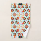 Cherry Mint Blossom Print Towel Bad Handdoek (Handdoek)