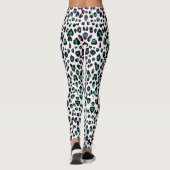 Cherry Mint Leopard Spots Animal Print Leggings (Achterkant)