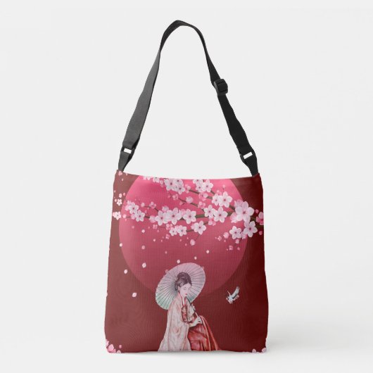 Cherry Moon Cherry Blossom Crossbody Tas (Achterkant)