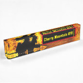 Cherry Mountain VFD Flames bureaunaam bord Naambordje