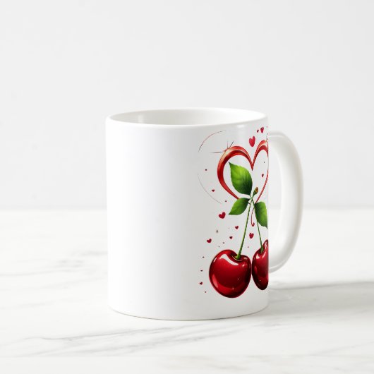 Cherry Much in Love Koffiemok (Voorkant rechts)