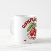 Cherry Mug – Cute Motivational Gift for Self-Love Koffiemok (Voorkant links)