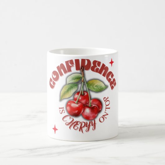 Cherry Mug – Cute Motivational Gift for Self-Love Koffiemok (Center)