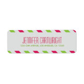 Cherry n Limoen Airmail Return Address Label (Voorkant)