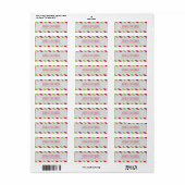 Cherry n Limoen Airmail Return Address Label (Full Sheet)
