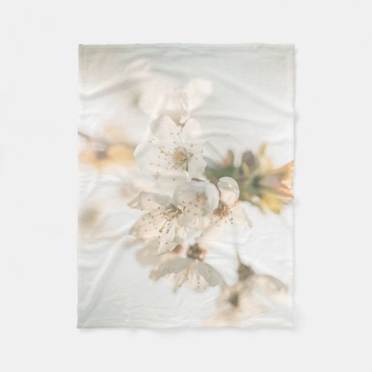 Cherry Natuur Foto Fleece Deken (Voorkant)