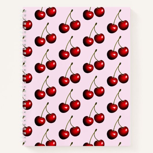 Cherry Notitieboek - aangepaste kleuren (Voorkant)