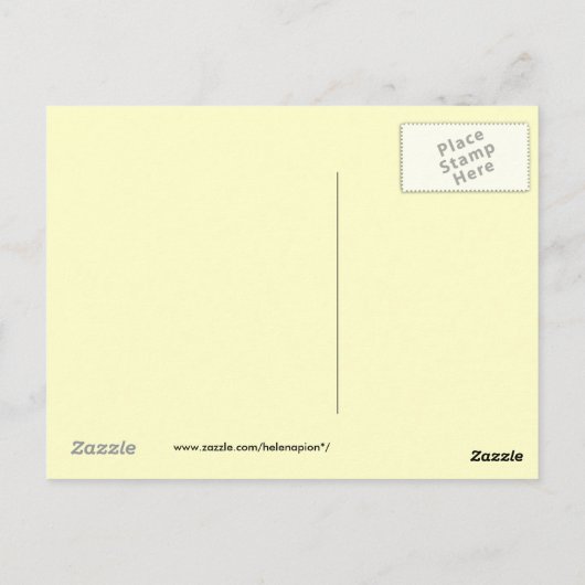 Cherry omhoog! Briefkaart kersen (Achterkant)