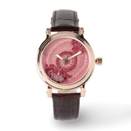 Cherry on Pie AI-kunst Horloge