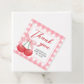 Cherry on Top Baby Shower Bedankjes Labels (In situ)