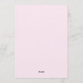 Cherry On Top Baby Shower Coquette Bow Kaart (Achterkant)