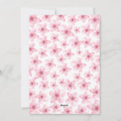 Cherry On Top Baby Shower Invitation Feestdagenkaart (Achterkant)