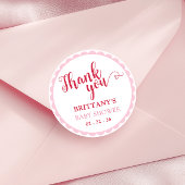 Cherry On Top Baby Shower Round Stickers