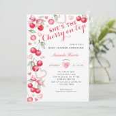 Cherry on Top beroemd gemaakt door Pink Bow & Ging Kaart (Staand voorkant)