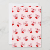 Cherry on Top Birthday Cherries 1st Birthday Kaart (Achterkant)