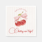 Cherry on Top Birthday Napkins Servet (Voorkant)